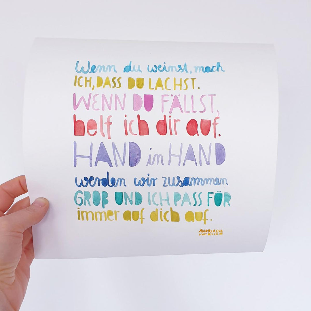 Originalbild *Hand in Hand*