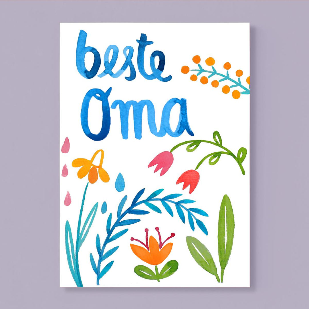 Postkarte *Beste Oma*