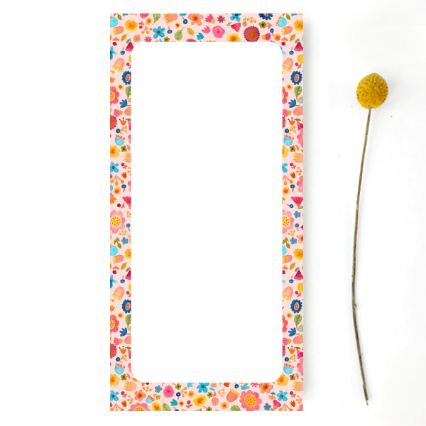 Notizblock *Blumen* (rosa)