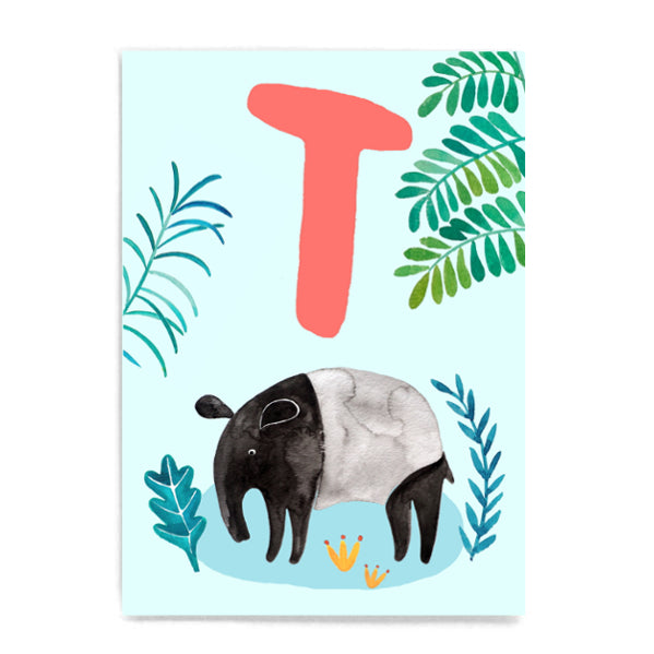ABC Karte "T wie Tapir“