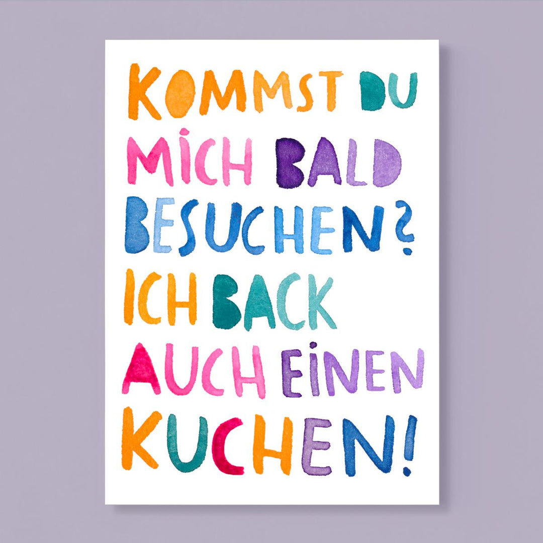 Postkarte *Kommst du mich besuchen?*