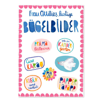 Bügelbilder *Ciao Kakao, Papperlapapp, Friedenstaube & mehr*