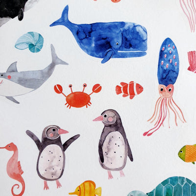 Stickerbogen *Wildes Meer*