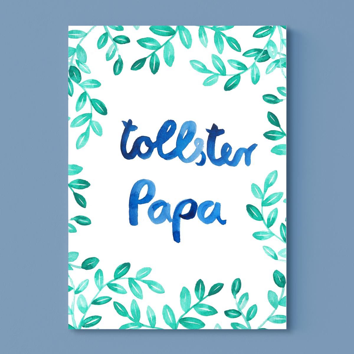 Postkarte *Tollster Papa* zum Vatertag