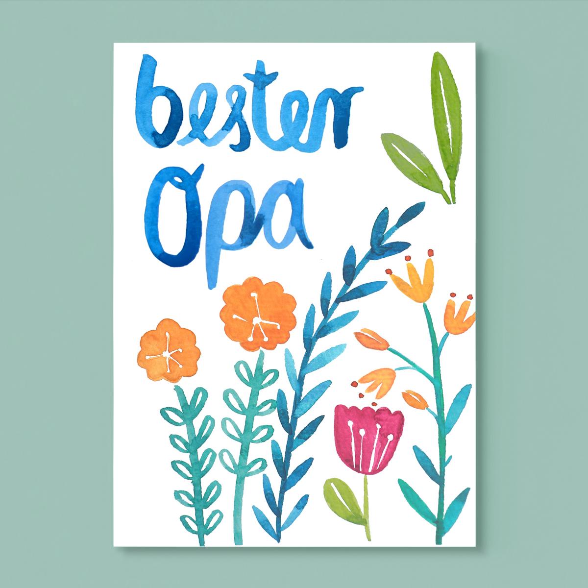 Postkarte *Bester Opa*