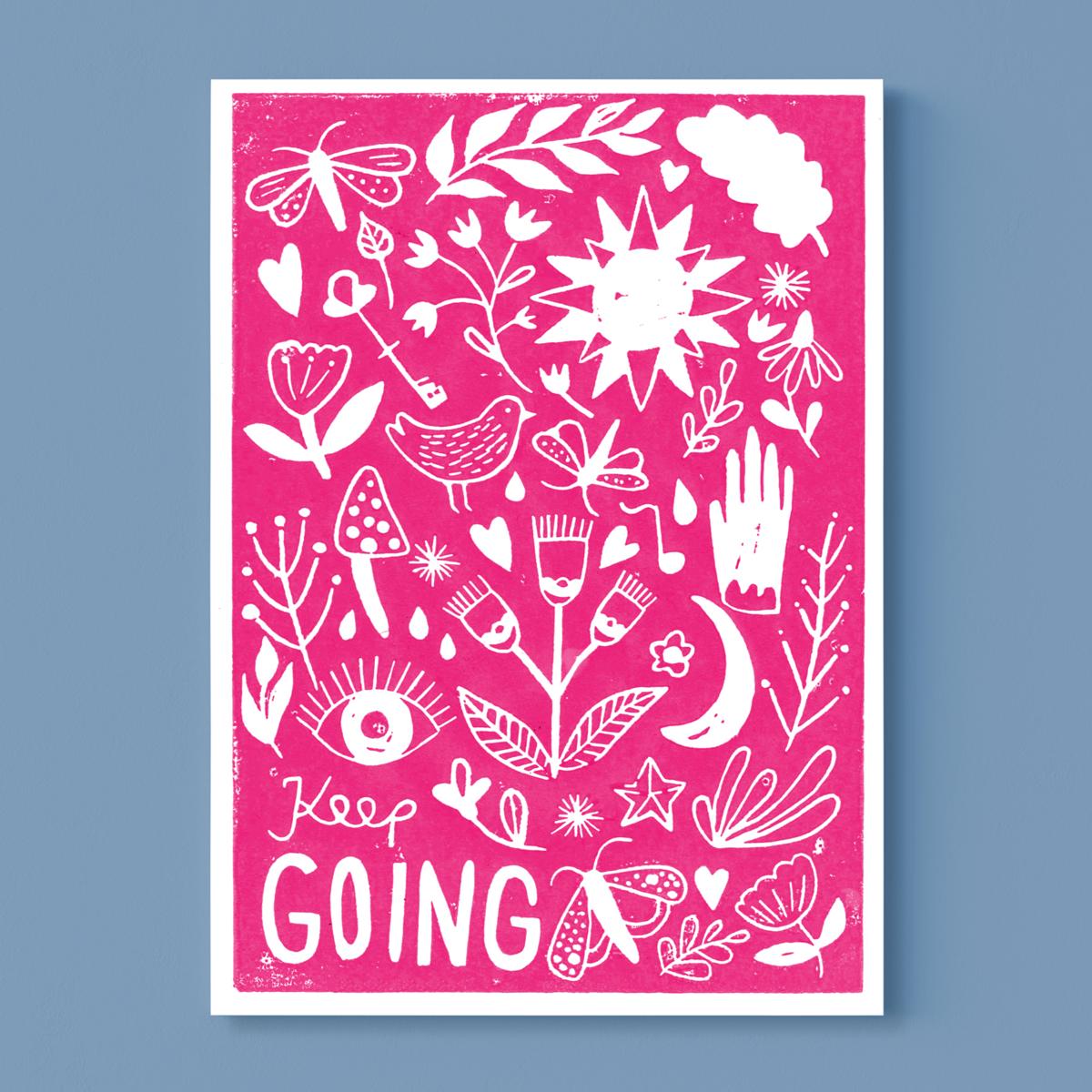 Postkarte *Keep Going*