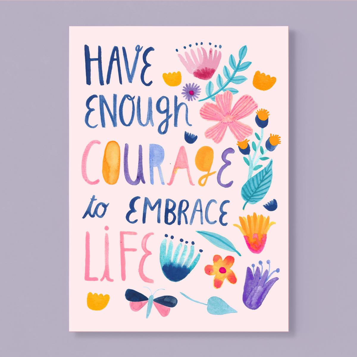 Postkarte *Embrace Life*