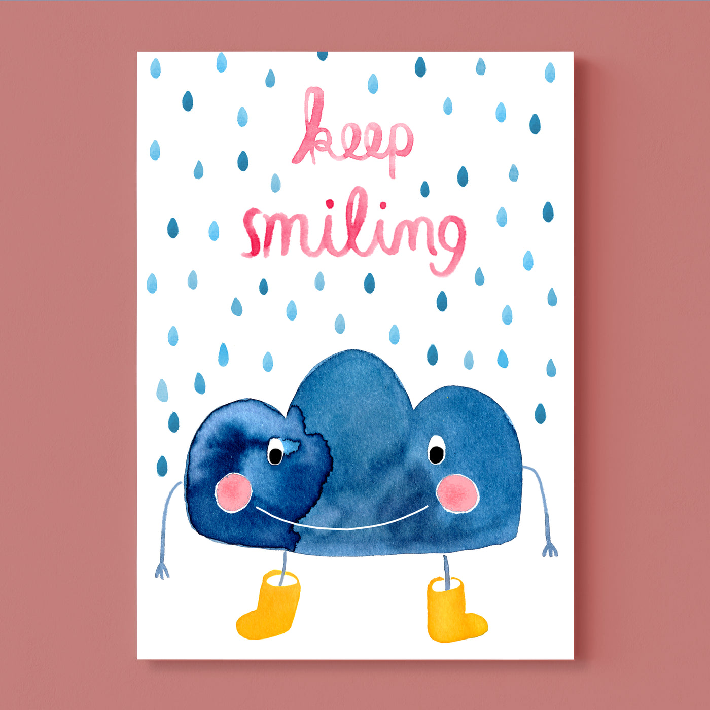 Postkarte *Keep Smiling*