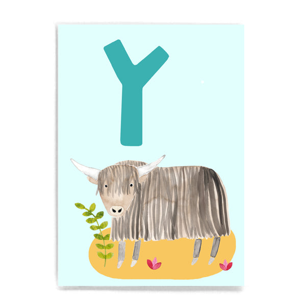 ABC Karte "Y wie Yak“