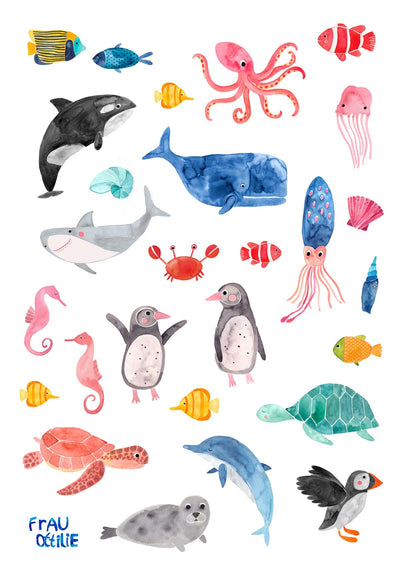 Stickerbogen *Wildes Meer*