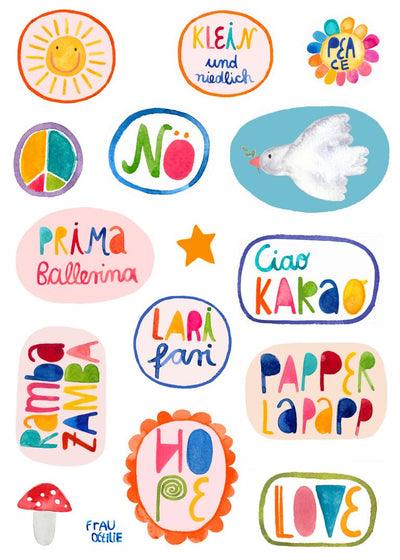 Stickerbogen *Sonnenschein & Rambazamba*